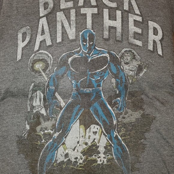 MENS MARVEL VINTAGE  BLACK PANTHER T-SHIRT  MEDIUM - Picture 3 of 5
